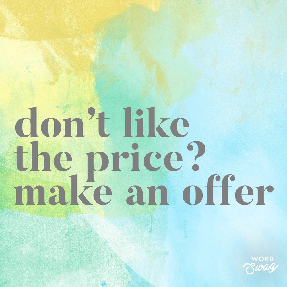 Offers are welcome